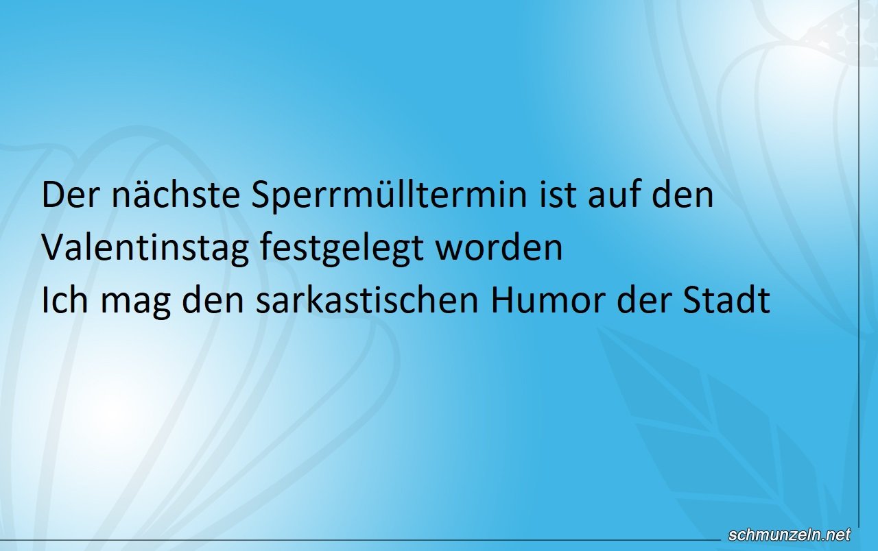 Sperrmuel Valentinstag