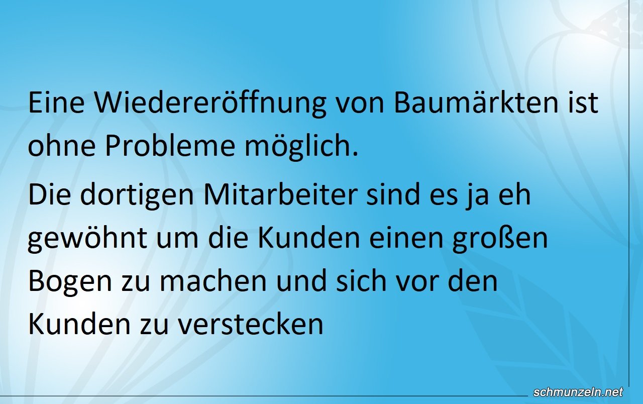baumarkt oeffnen