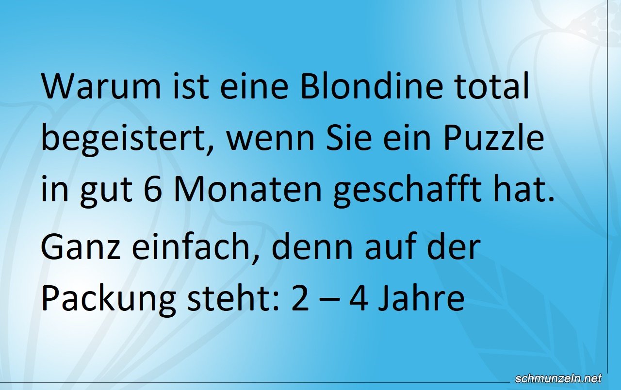 blondinenpuzzle