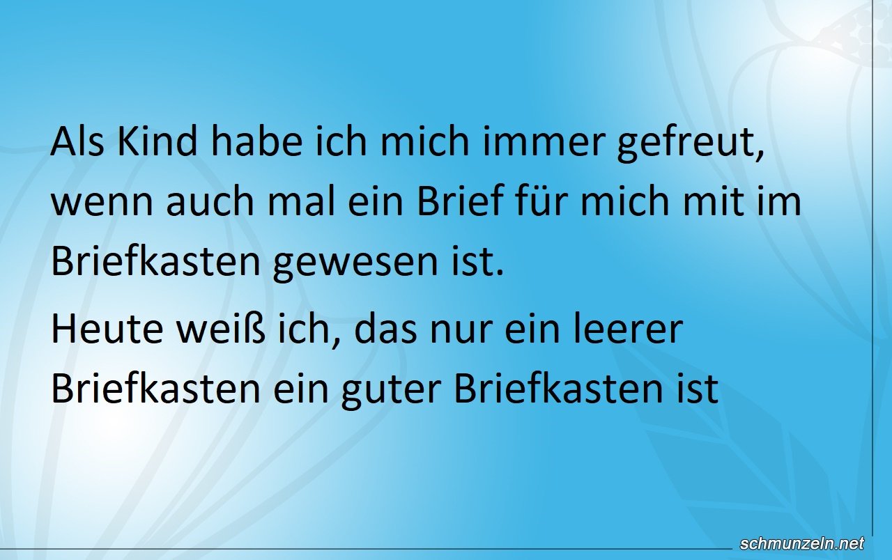 Der eigene Briefkasten früher vs heute Der eigene Briefkasten früher vs heute