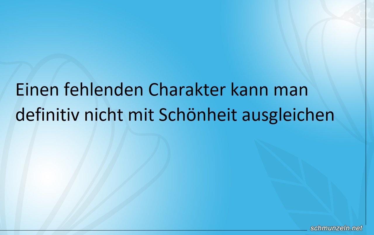 fehlender Charakter