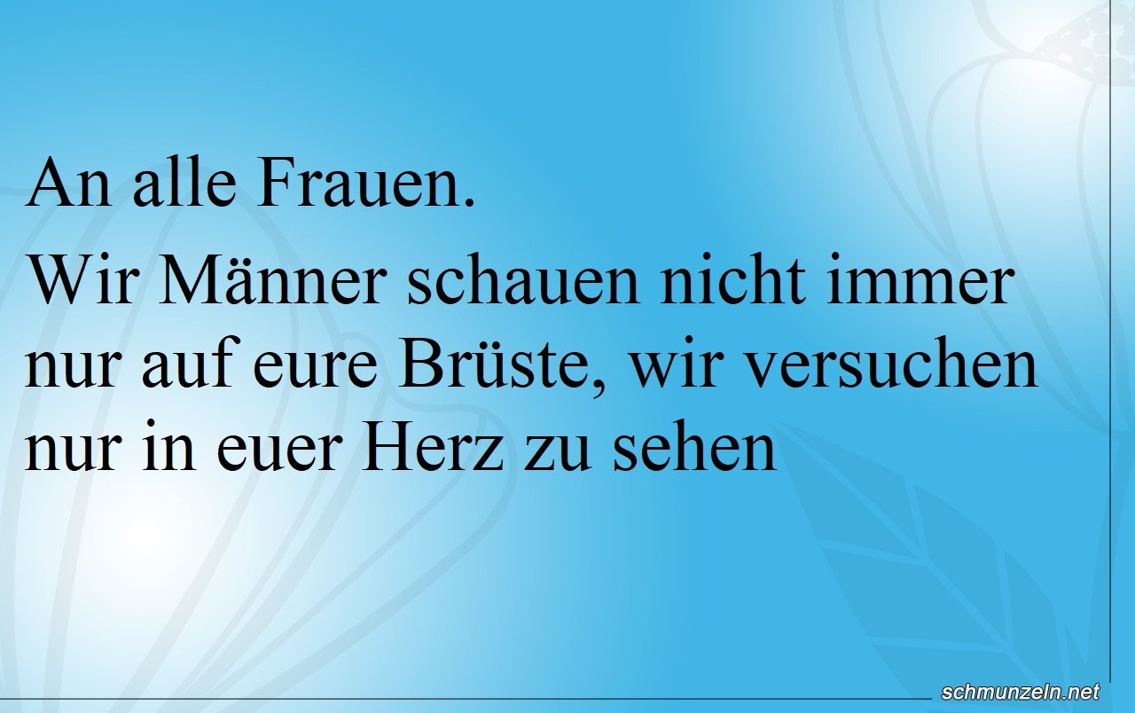 Wir schauen nicht nur auf eure Brüste Wir schauen nicht nur auf eure Brüste