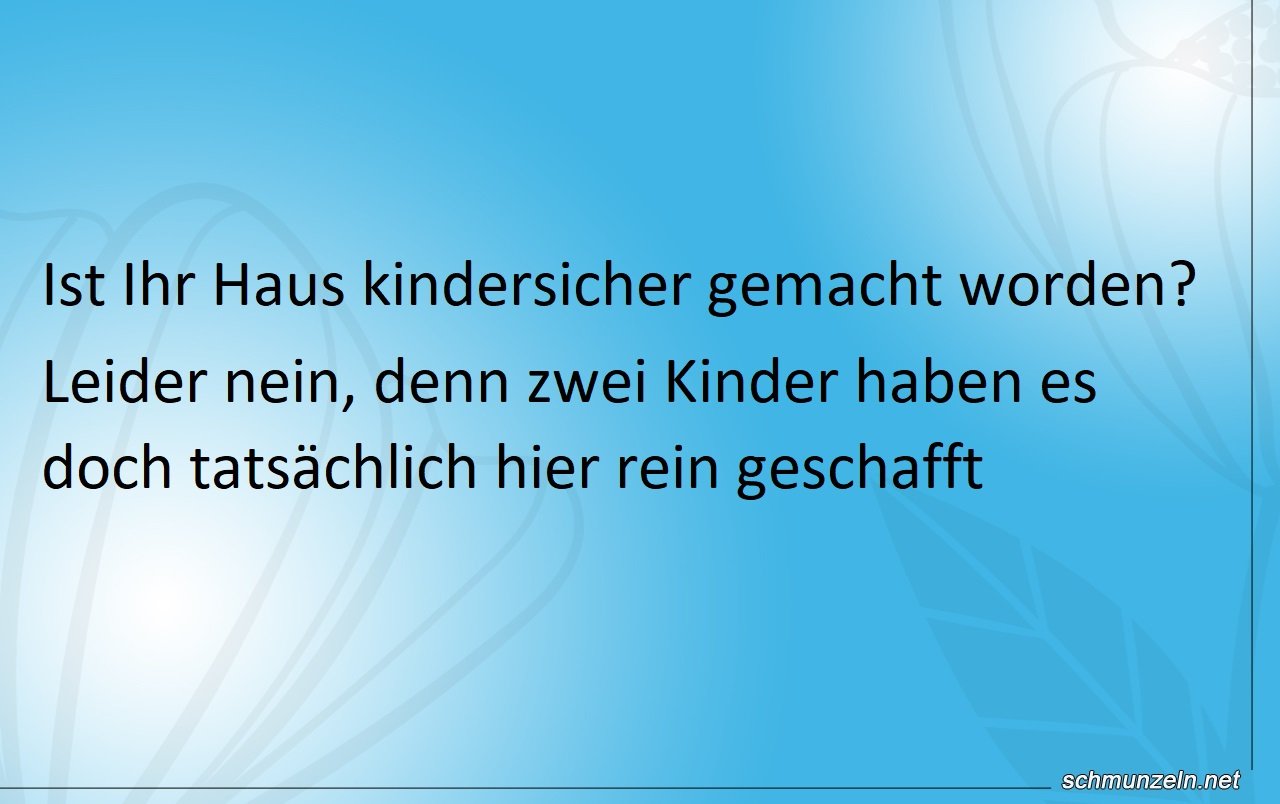 haus kindersicher