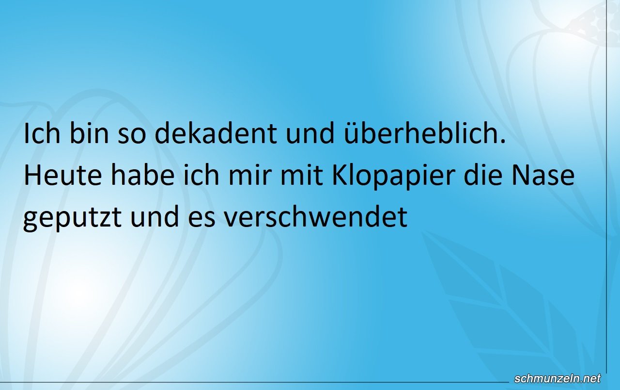 klopapier nase