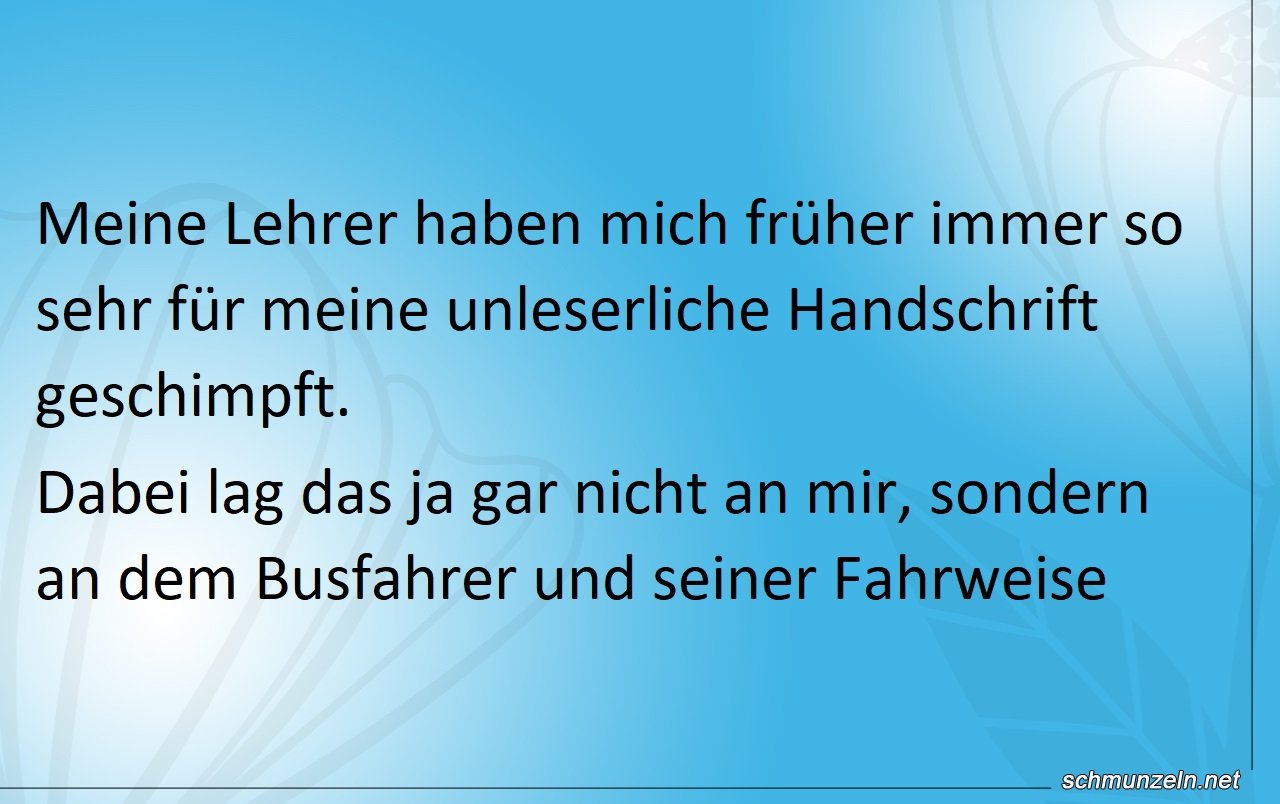 schlechte handschrift