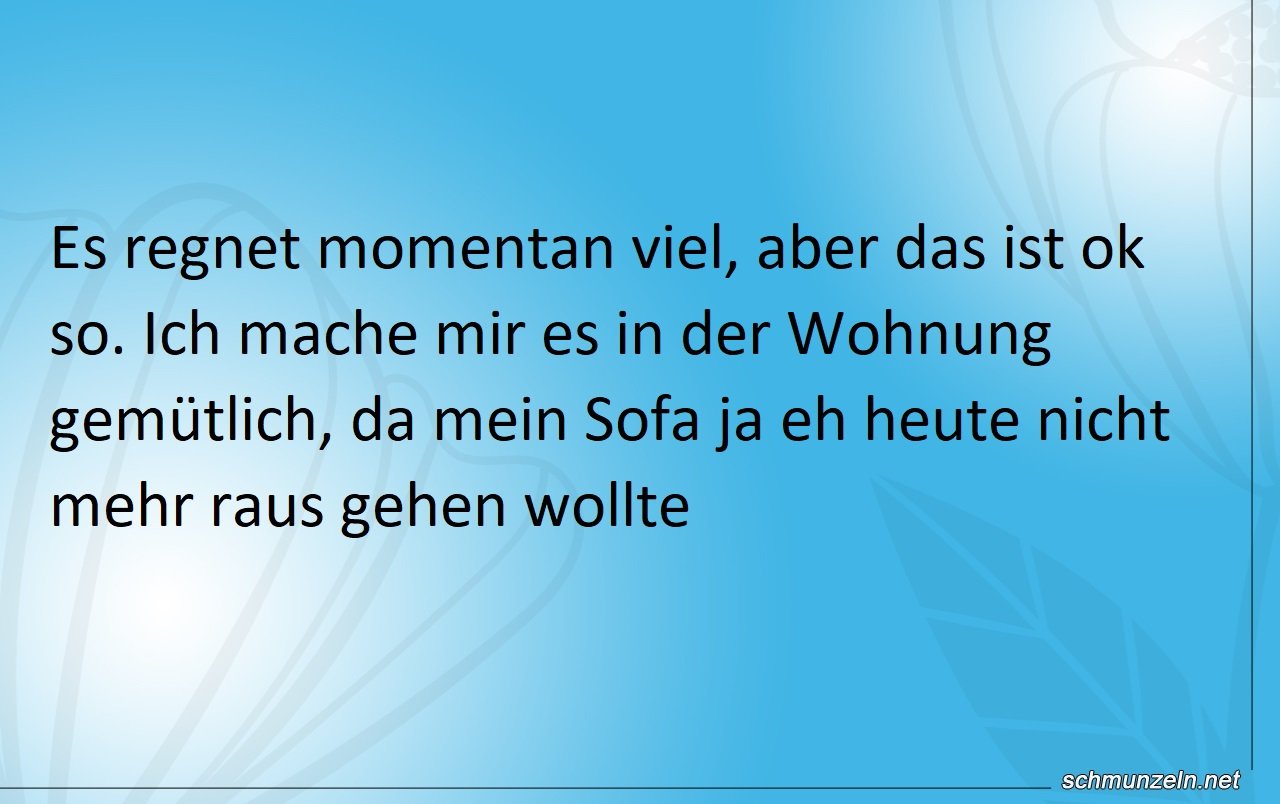 Das Sofa wollte ja nicht raus gehen sofasitzer