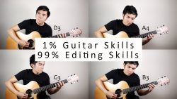 1% Gitarre spielen und 99% Schnittfähigkeiten am PC 1 gitarre spielen und 99 schnitt