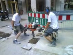 Bauarbeiter Karussell bei der Arbeit bauarbeiter karussell bei der ar