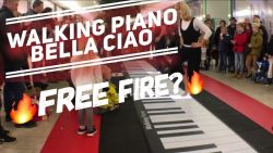 bella ciao auf einem boden klavi