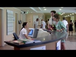 besuch im krankenhaus oder alten