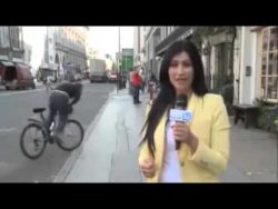 biker panne bringt reporterin au