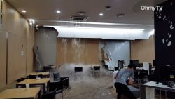 da tropft es etwas wasser von de