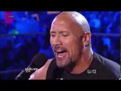 Der Wrestler The Rock singt - We will Rock You der wrestler the rock singt we w