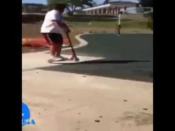 dicke menschen fallen hin