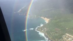 doppelter regenbogen bei hawaii