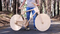 ein fahrrad komplett aus holz ba