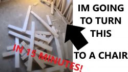 ein stuhl in 15 minuten aus holz