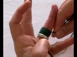 einen ring vom geschwollenen fin