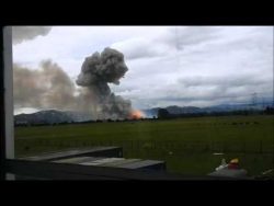 Explosion einer Schießpulver-Fabrik explosion einer schiesspulver fa