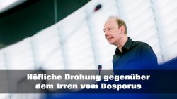 hoefliche drohung gegenueber dem