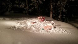 im schnee baden in northern wisc