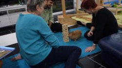 Kaninchen spielt gerne Jenga kaninchen spielt gerne jenga
