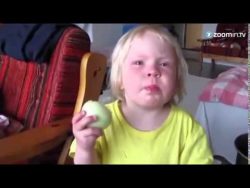 kind isst zwiebel wie apfel