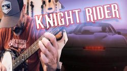 knight rider auf einem banjo ges