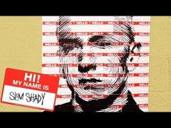 kunstwerk aus und mit aufklebern