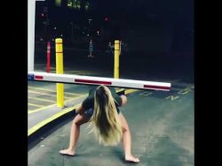 Limbo Fail mit der Parkhaus Schranke limbo fail mit der parkhaus schr