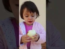 MÄDCHEN ESSEN ZITRONEN UND ZWIEBELN maedchen essen zitronen und zwie