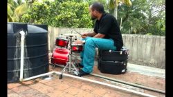 musik session mit einem wasserro