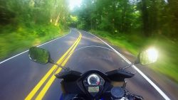 nicht mit dem motorrad durch den