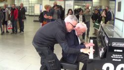 senior citizen plays pianothen m