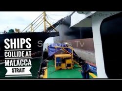 Ships Collide at Malacca Strait - 02-Oct-2020 ships collide at malacca strait