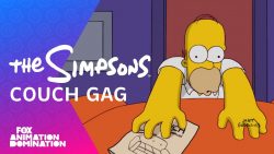 simpsons intro couech
