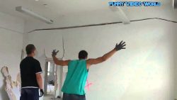 so wird eine wand auf der bauste