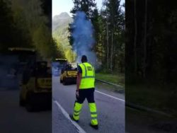 spass auf der baustelle mit der