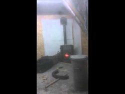 Spraydose in brennenden Ofen geworfen spraydose in brennenden ofen gew