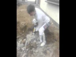 stemmarbeiten mit acrylspritze