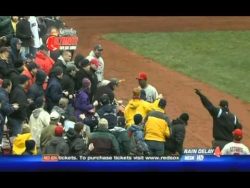 tollpatsch beim baseball spiel
