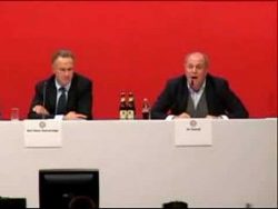 Uli Hoeneß mit seinem bekannten Ausraster uli hoeness mit seinem bekannten