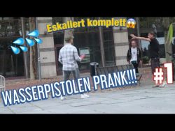 wasserpistolen schlacht mit frem