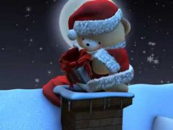 weihnachten mit teddybaer und ge