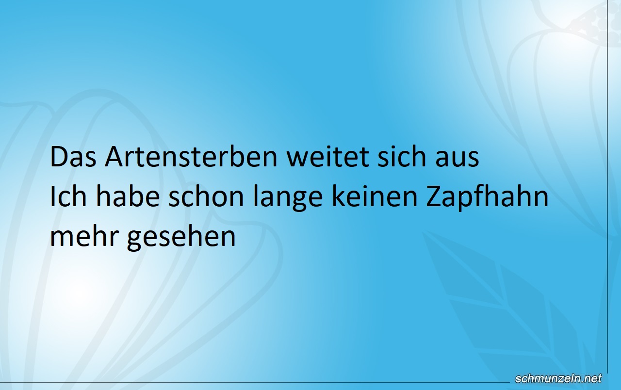 Das Artensterben weitet sich aus Das Artensterben weitet sich aus
