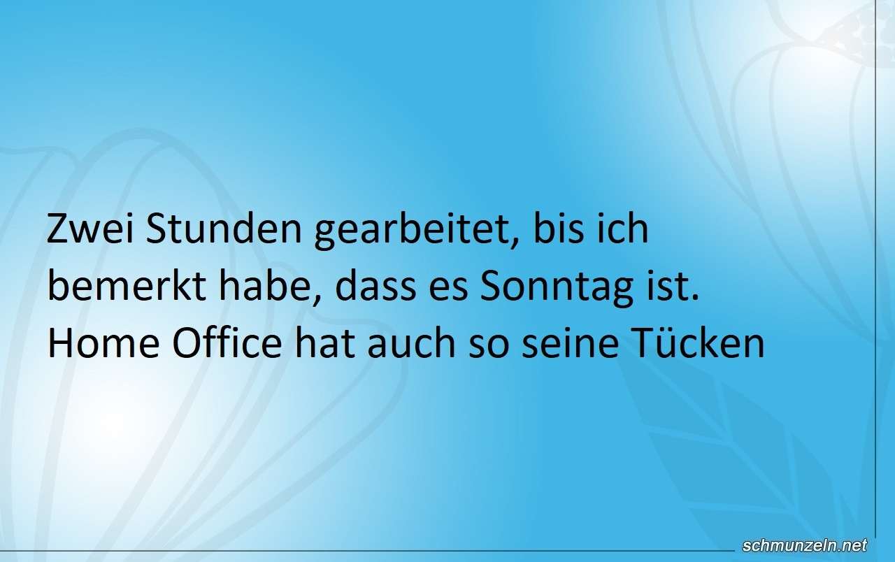 sonntag arbeiten