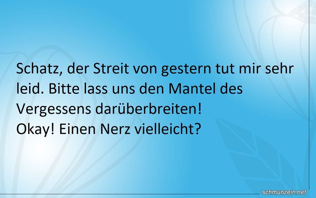 streit entschuldigung