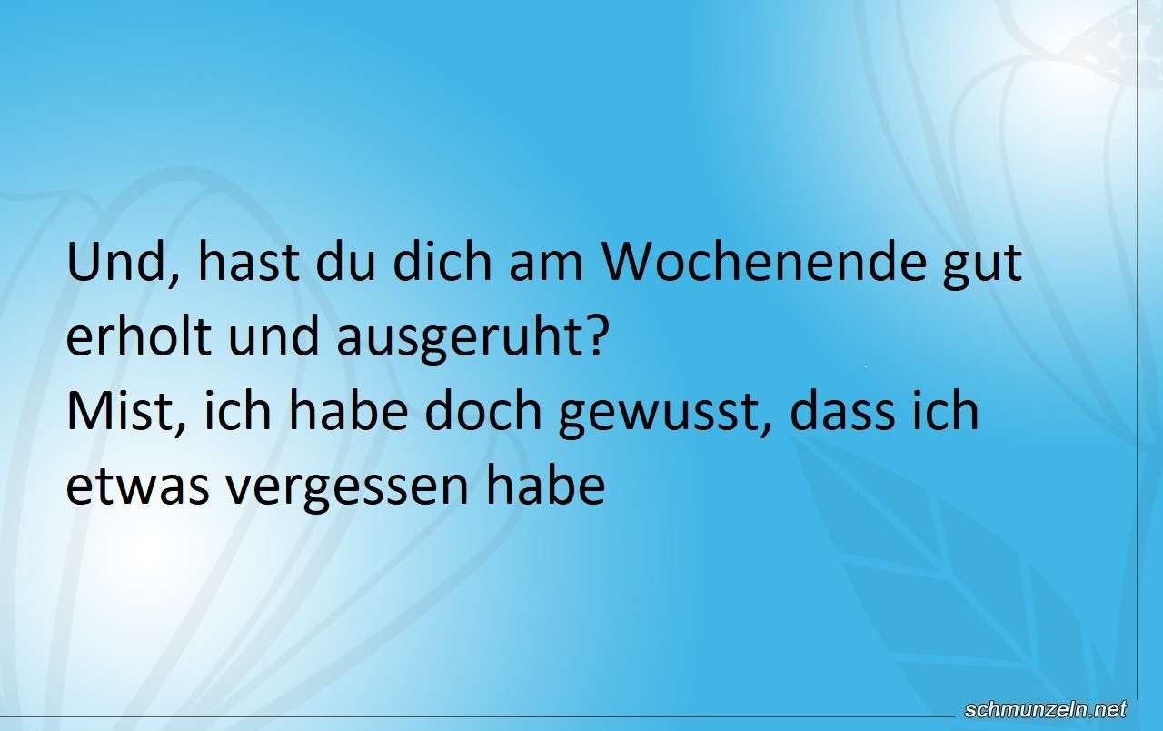 ausruhen wochenende