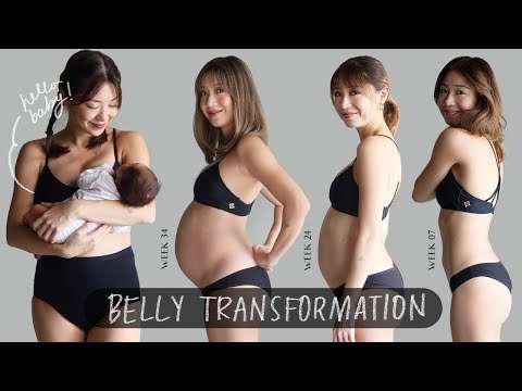 Pregnancy Transformation (Week by Week) | Kryz Uy babybauch wachsen