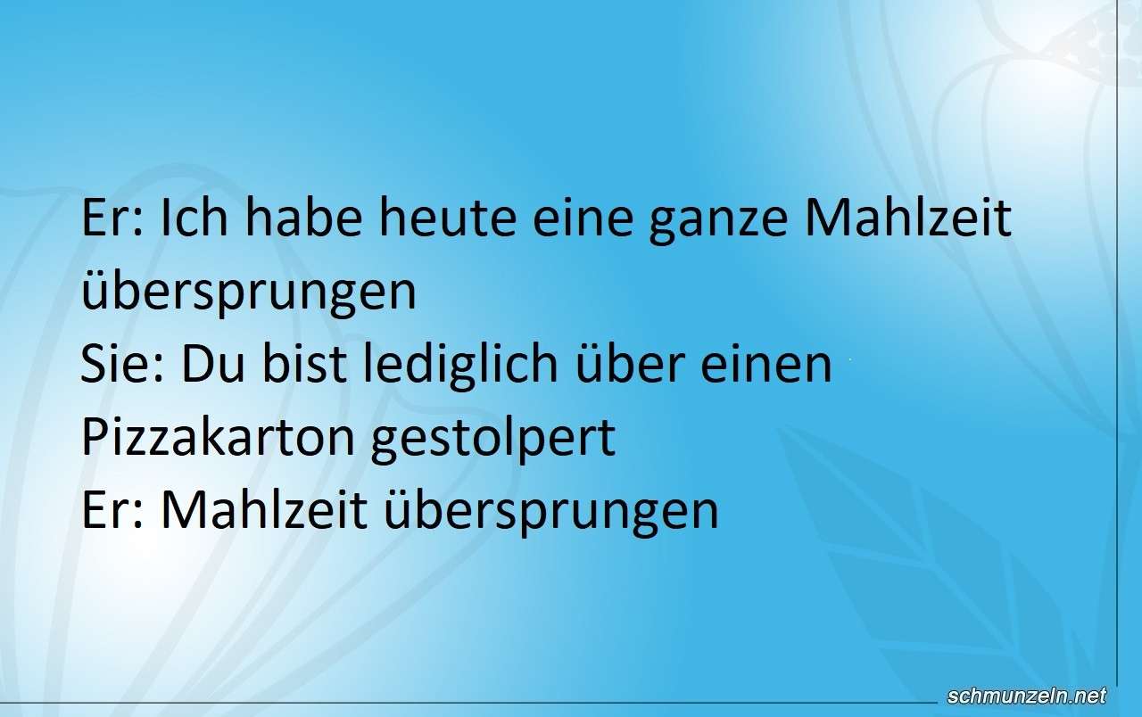 mahlzeit uebersprungen